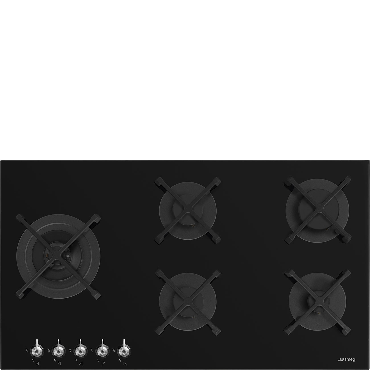 Built-in gas or electric hob · Black